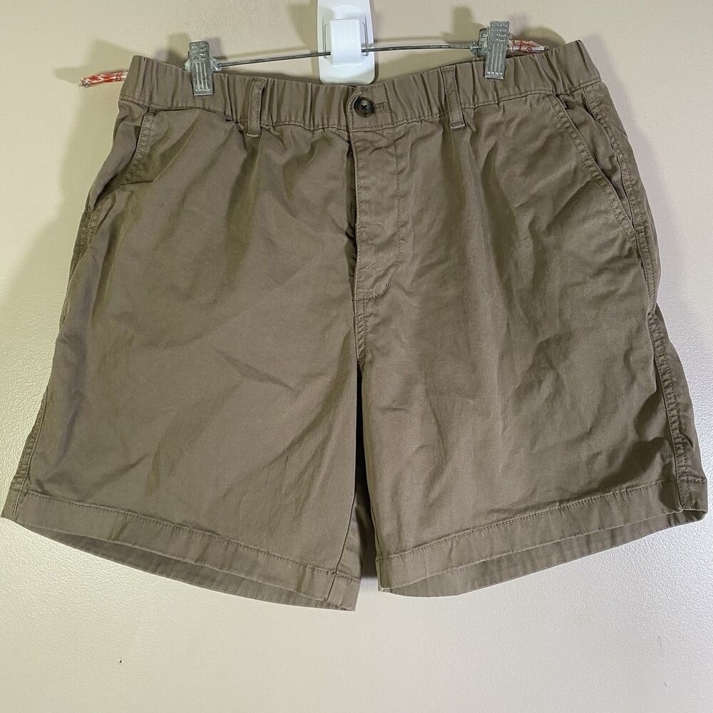 Bear Bottom Clothing Volley Shorts 7" Inseam Casual Stretch Brown Mens XL